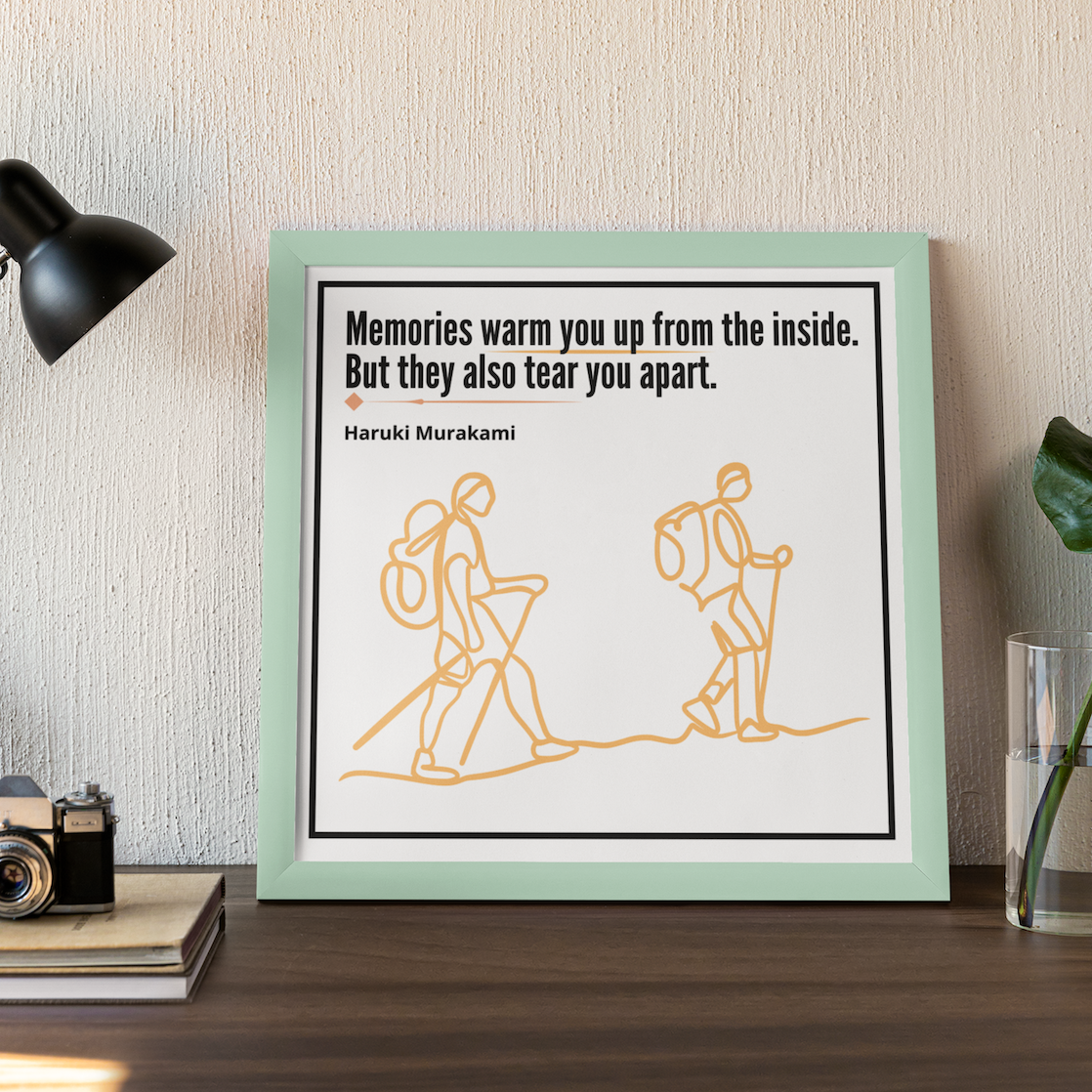 Haruki-murakami-memories-minimalist-line-art-poster-musings-of-a-reader