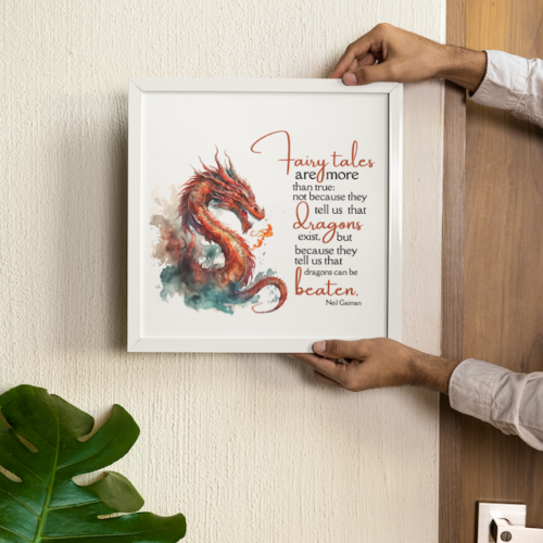 Because They Tell Us That Dragons Can Be Beaten, Neil Gaiman