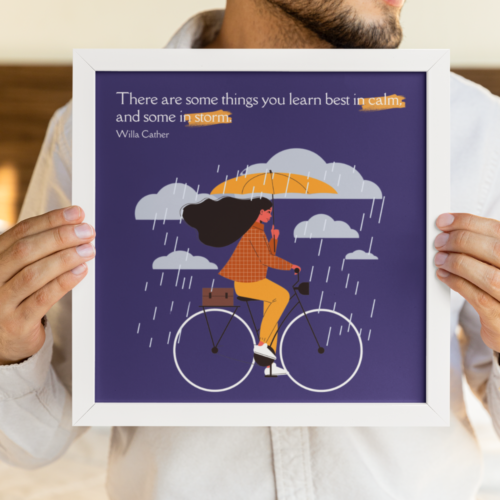 There Are Some Things You Learn Best In Calm, Willa Cather