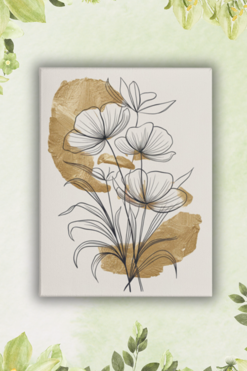 Golden Anemone Flowers