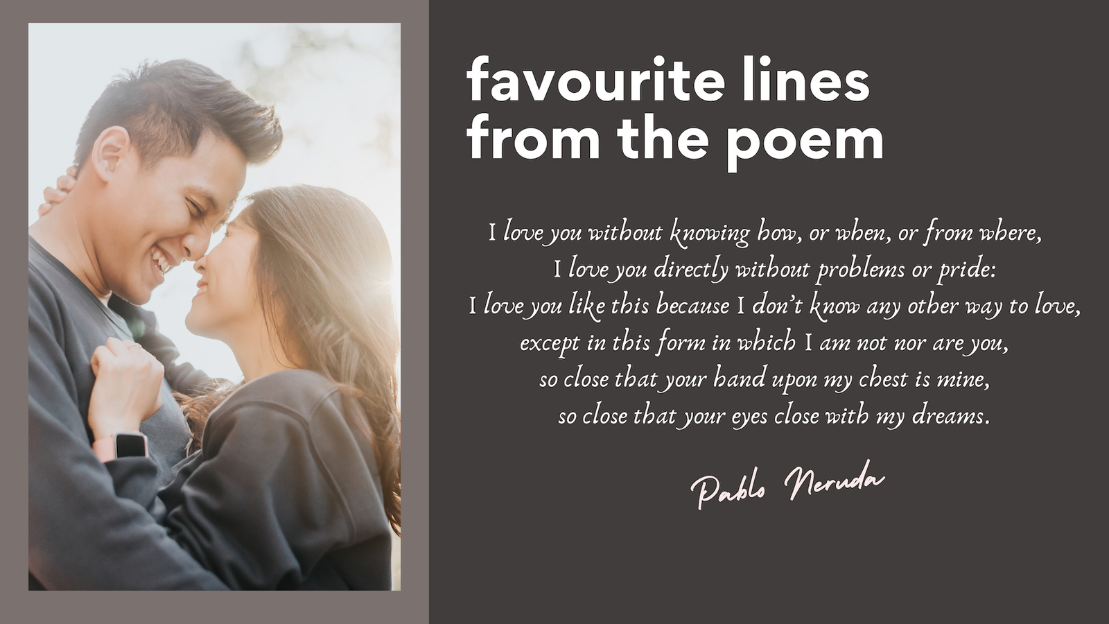 One Hundred Love XVII, by Pablo Neruda Musings of a Reader