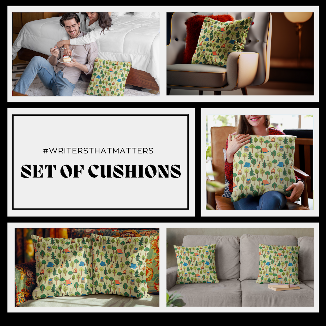 Cushion-Set-Jack-Kerouac-book-box-musings-of-a-reader