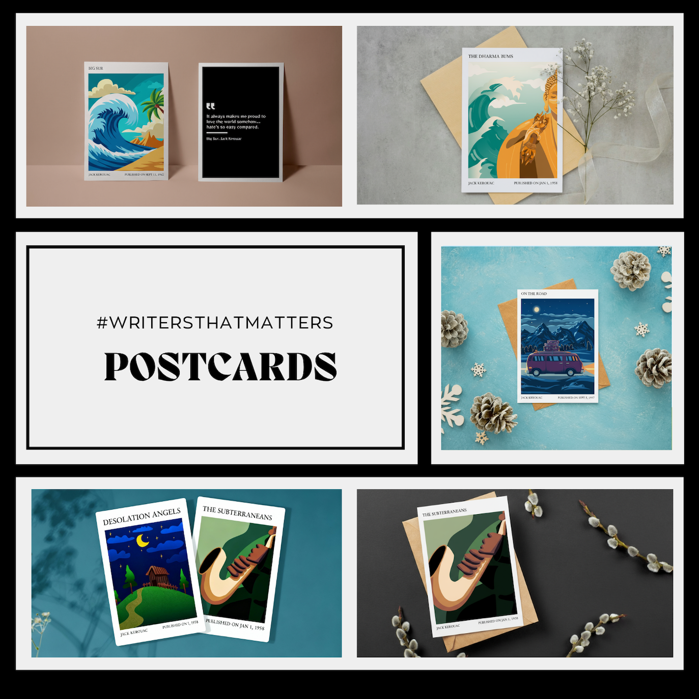 Postcards-Jack-Kerouac-book-box-musings-of-a-reader