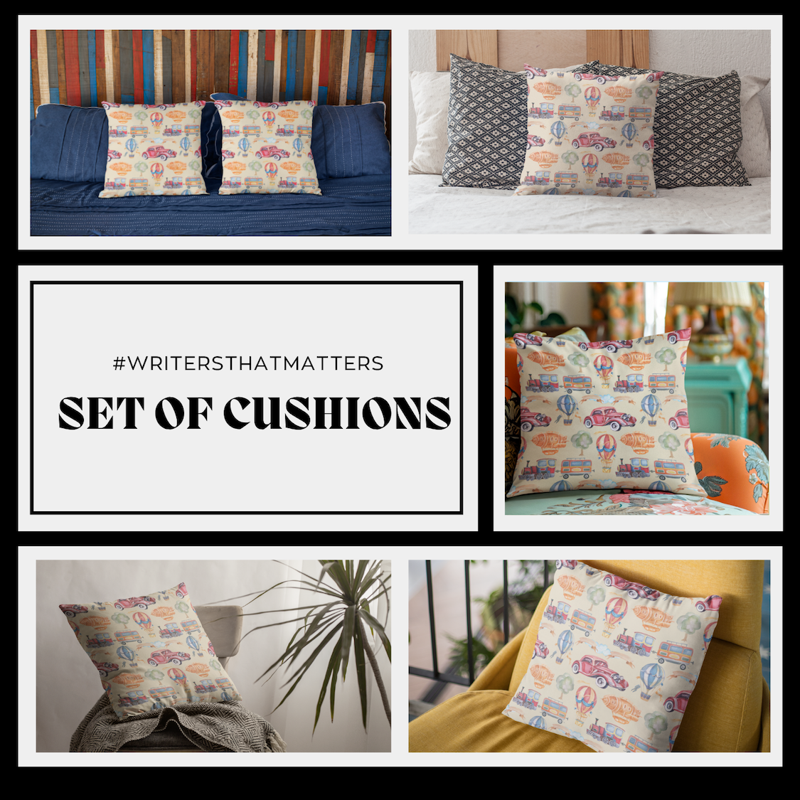Set-of-cushions-jhumpa-lahiri-book-box-musings-of-a-reader