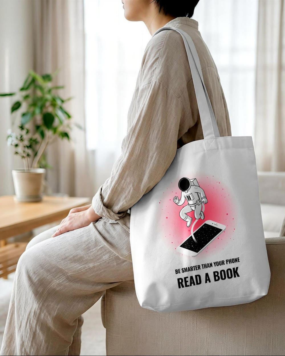 Be-smarter-than-your-phone-read-a-book-aesthetic-tote-bag-musings-of-a-reader