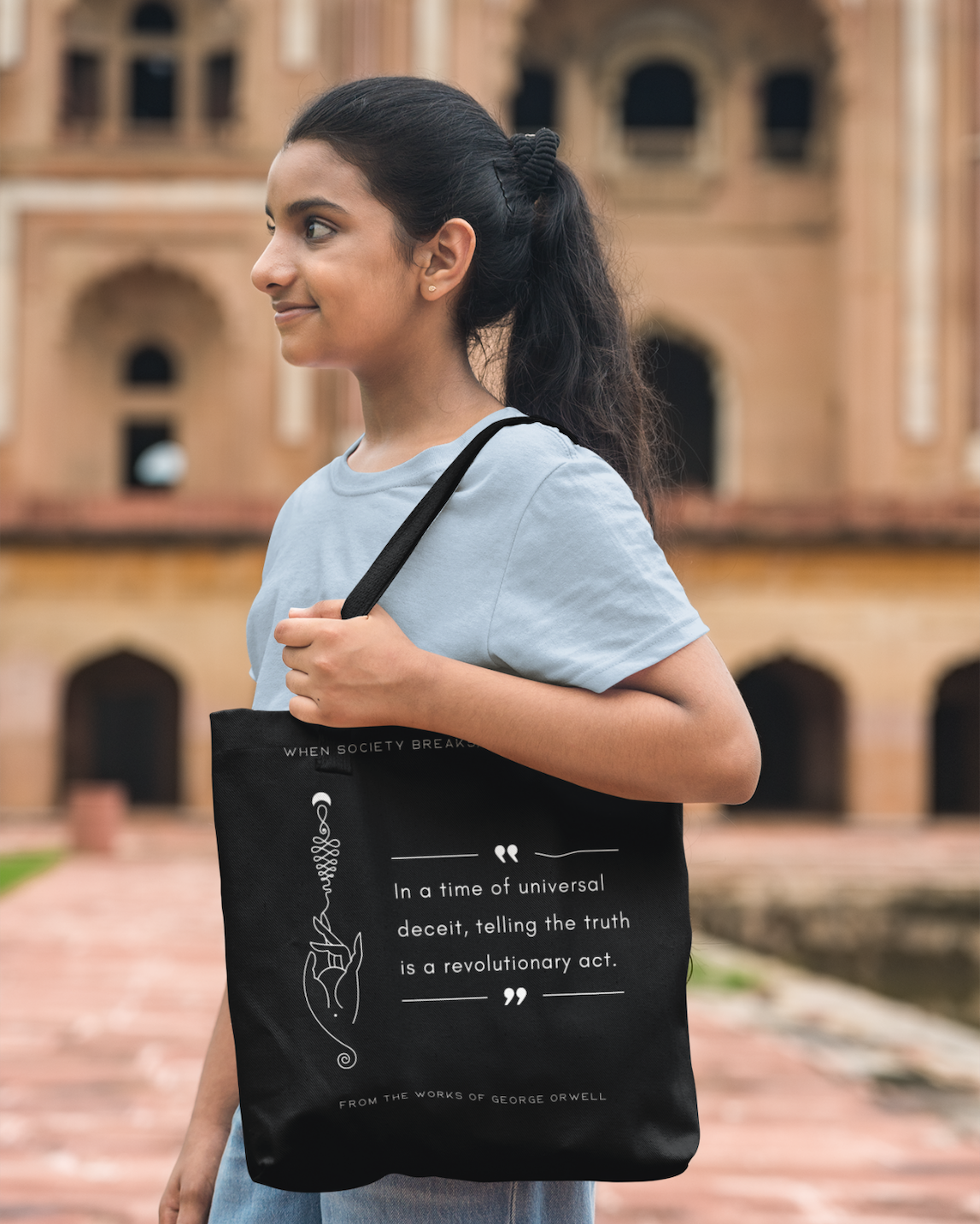 Telling-the-truth-is-a-revolutionary-act-aesthetic-tote-bag-musings-of-a-reader