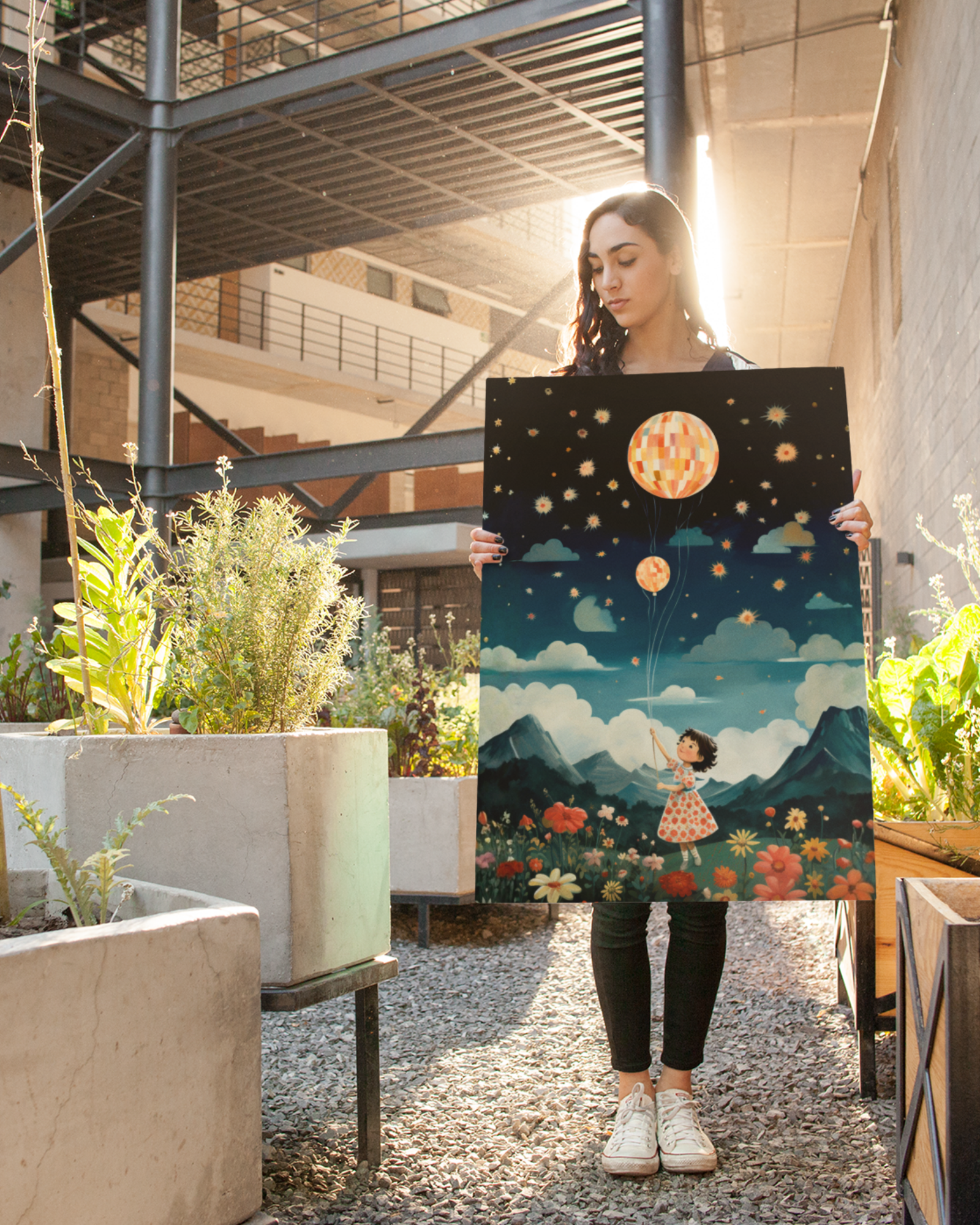 Balloon-in-the-sky-poster-person-holding-courtyard-musings-of-a-reader