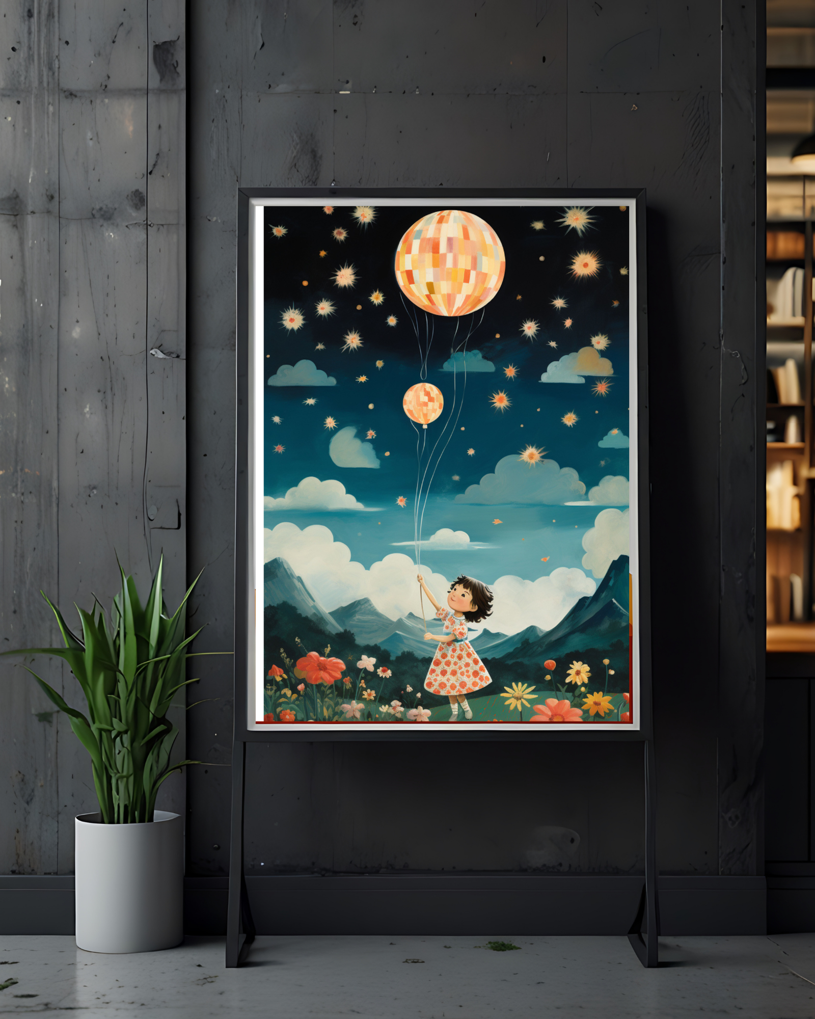 Balloon-in-the-sky-poster-standing-frame-musings-of-a-reader