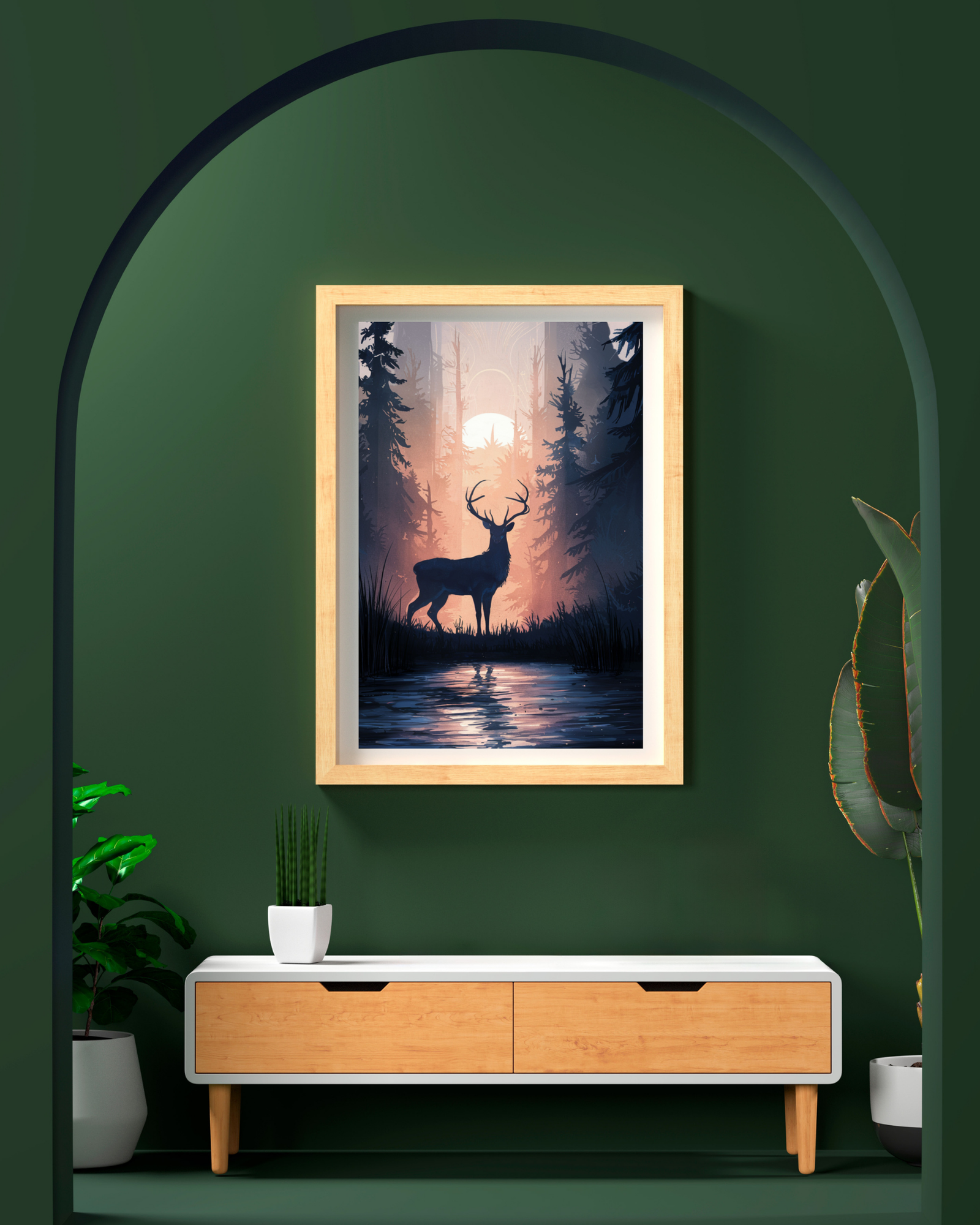 Deer-in-the-forest-poster-living-room-musings-of-a-reader