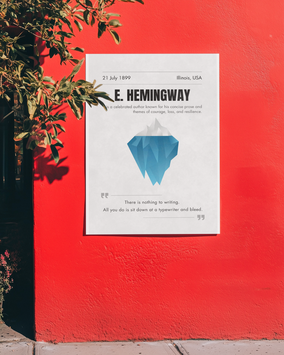 Ernest-hemingway-poster-on-the-red-wall-musings-of-a-reader