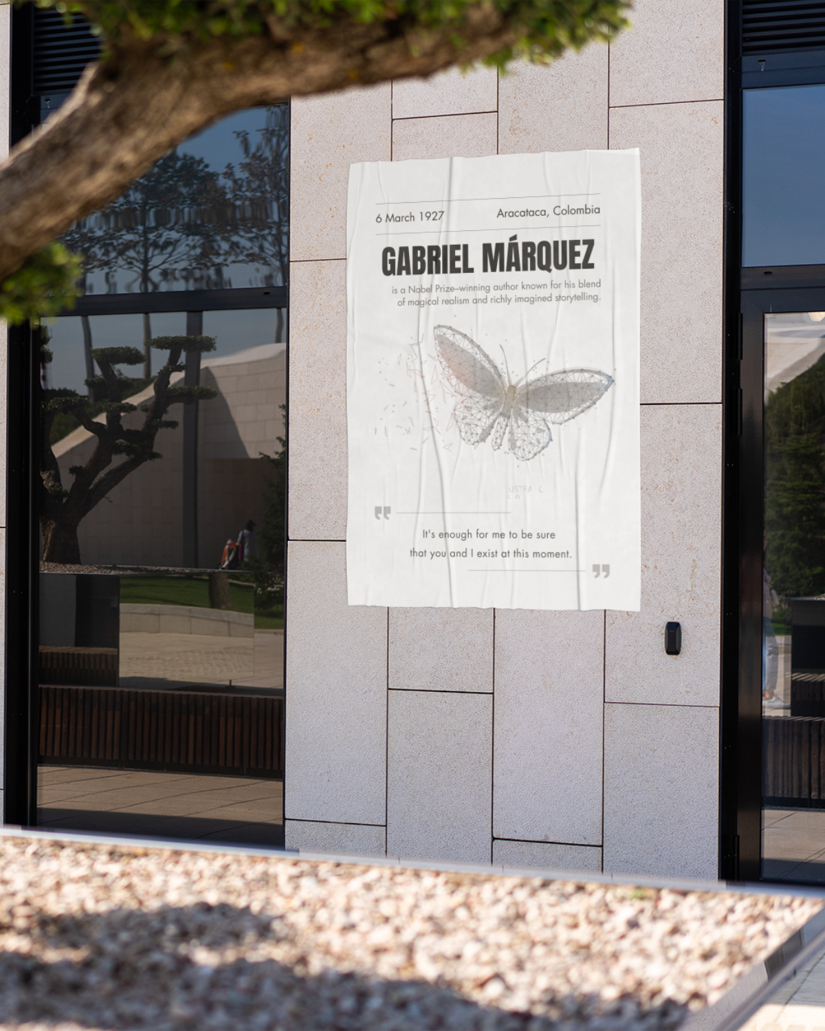 Gabriel-garcia-marquez-poster-on-exterior-building-musings-of-a-reader