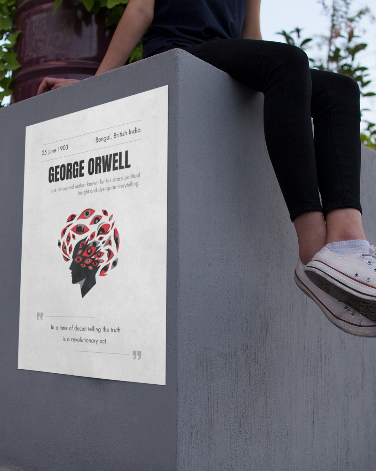 George-orwell-poster-on-the-concrete-wall-musings-of-a-reader