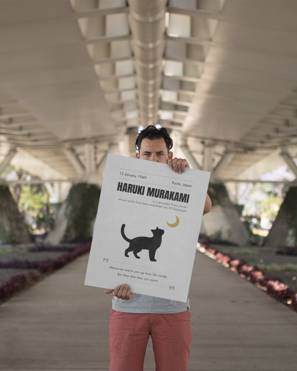 Haruki-Murakami-person-holding-poster-musings-of-a-reader
