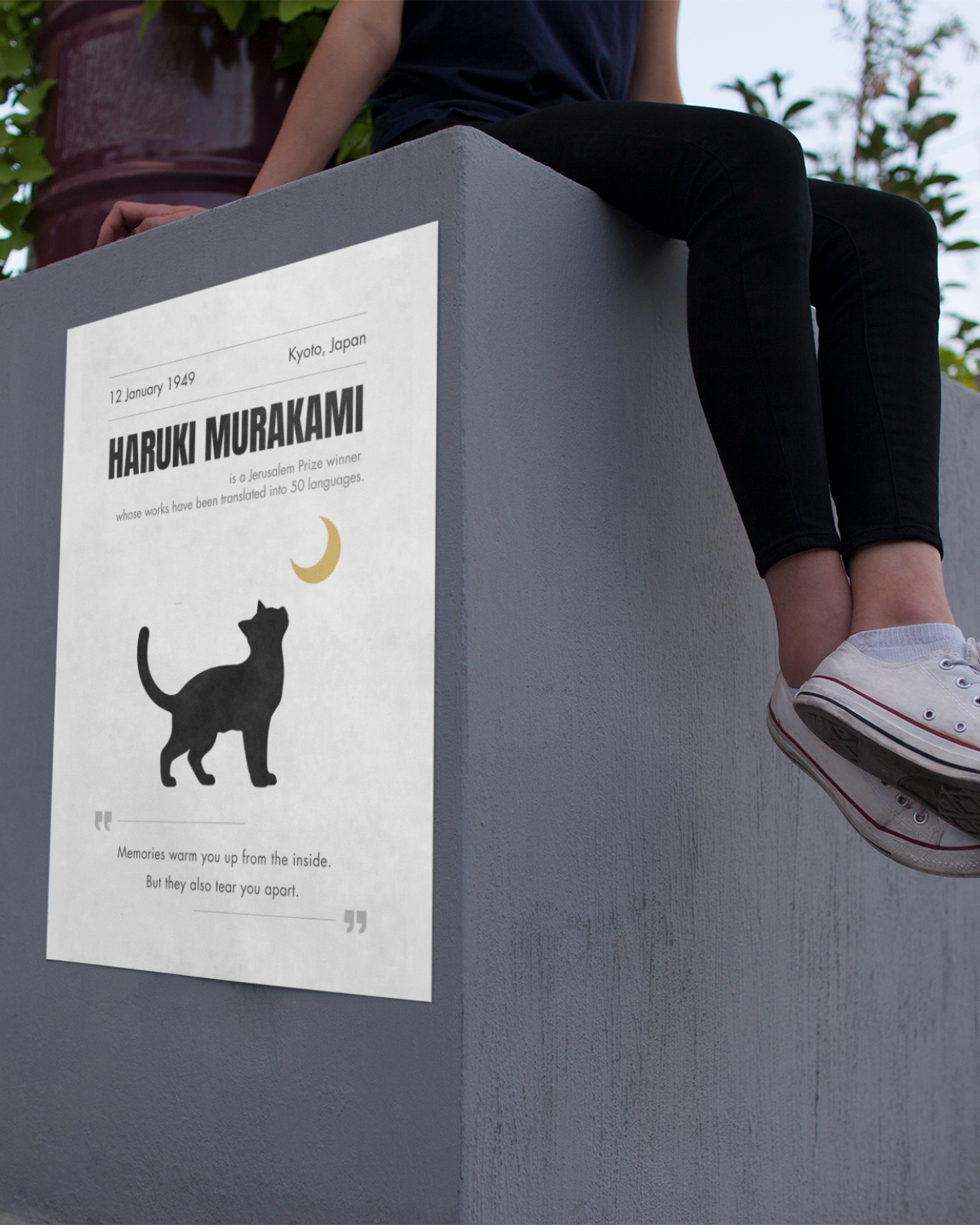 Haruki-Murakami-poster-on-the-concrete-wall-musings-of-a-reader