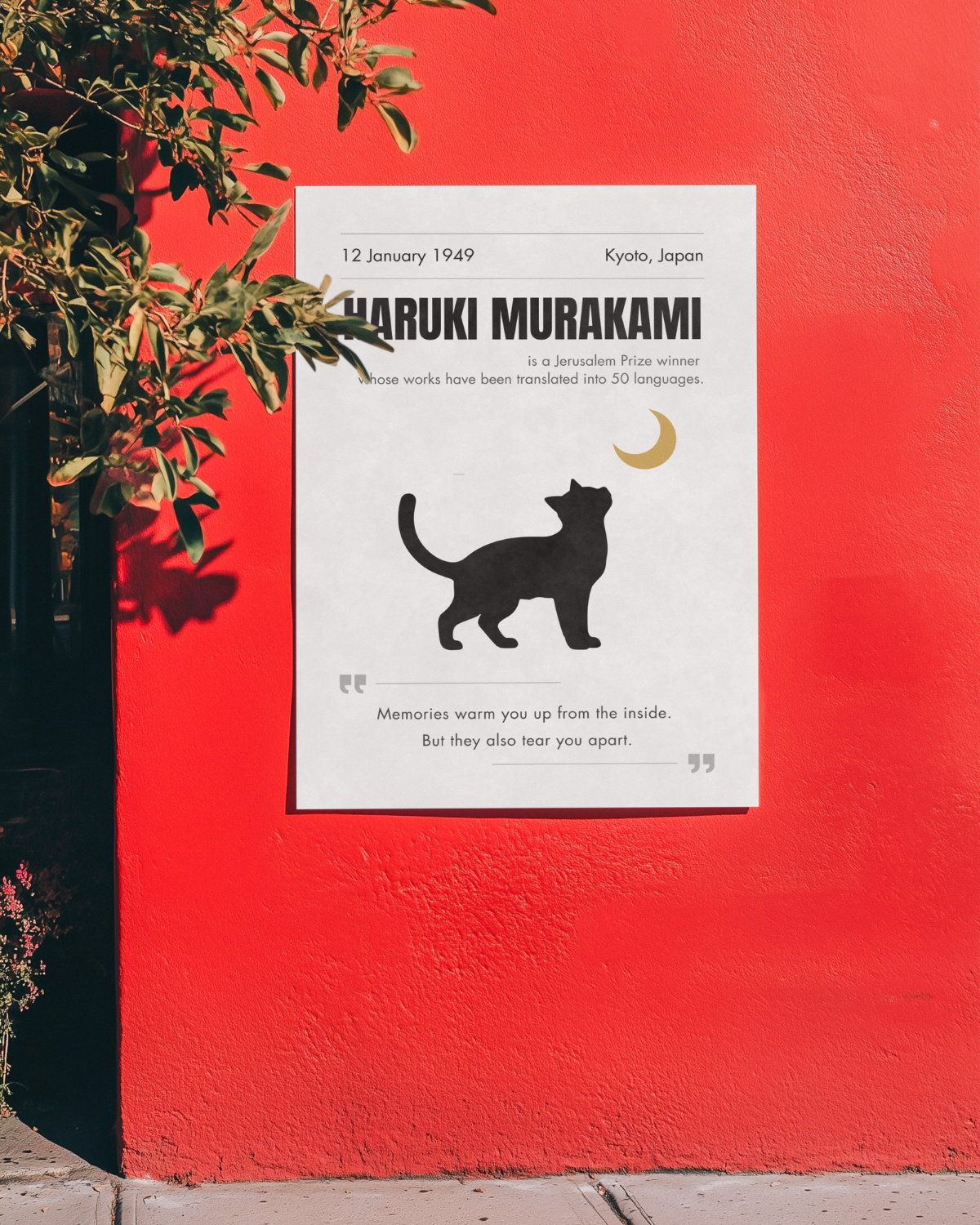 Haruki-Murakami-poster-on-the-red-wall-musings-of-a-reader