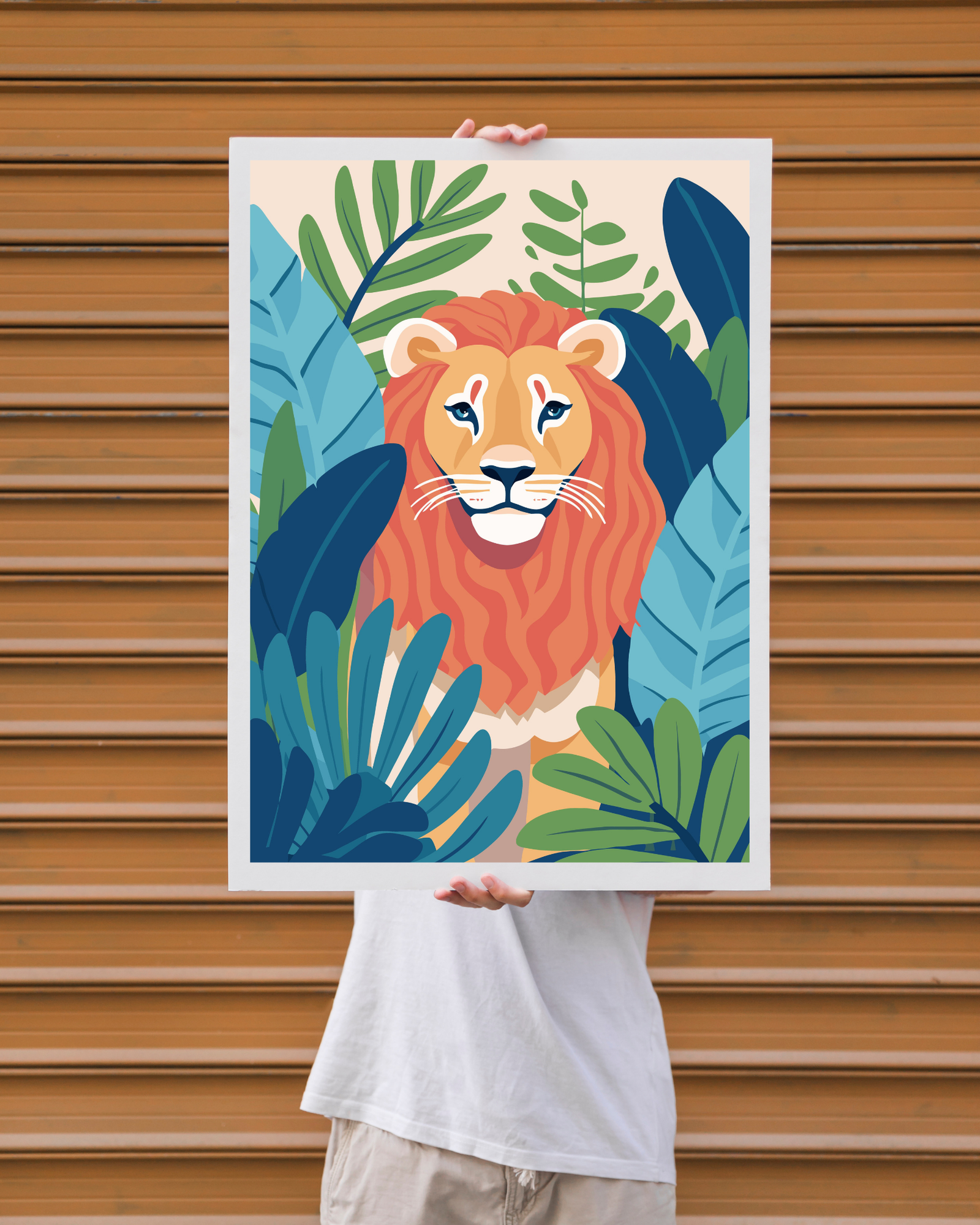 Lion-poster-person-holding-musings-of-a-reader