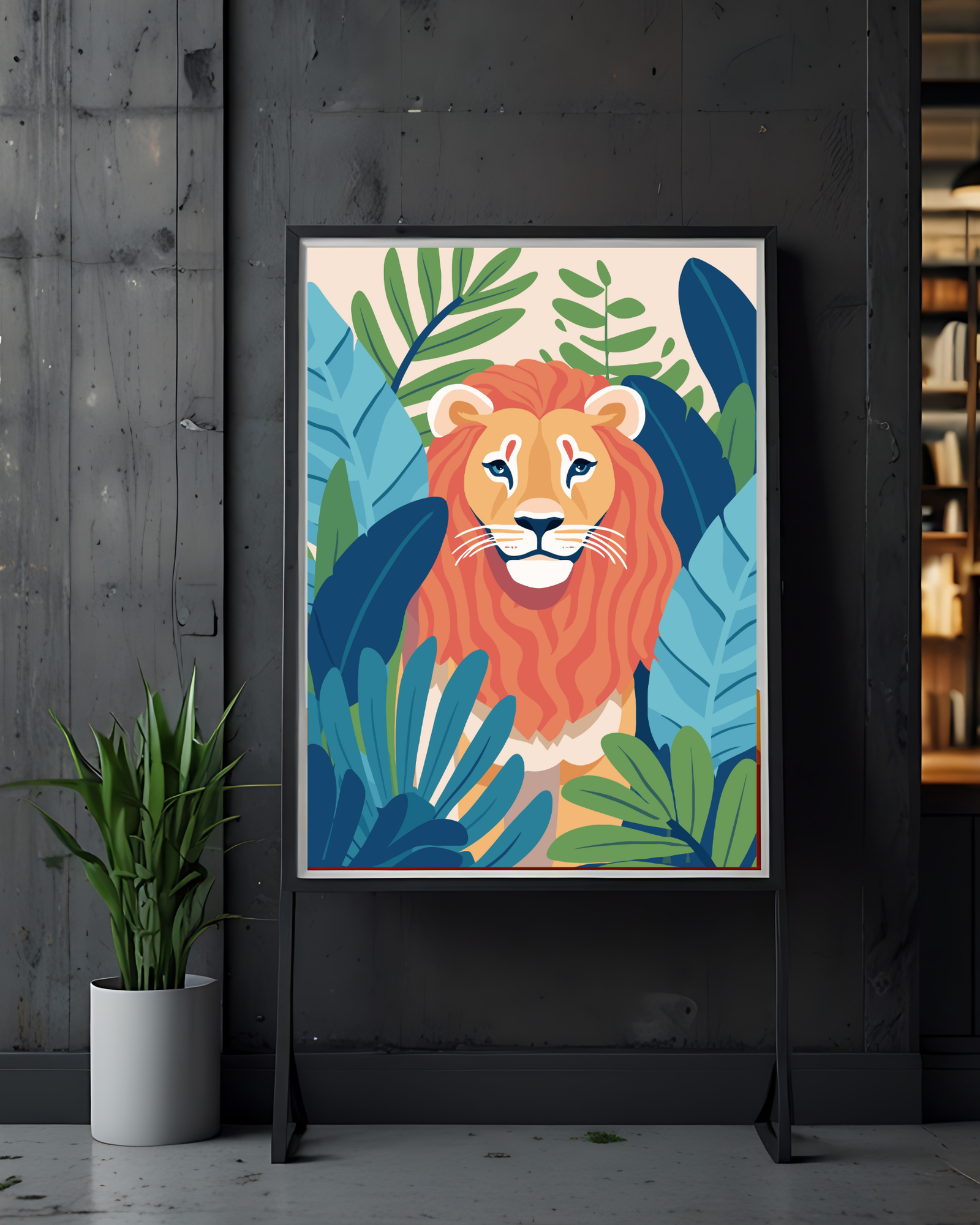 Lion-poster-standing-frame-musings-of-a-reader