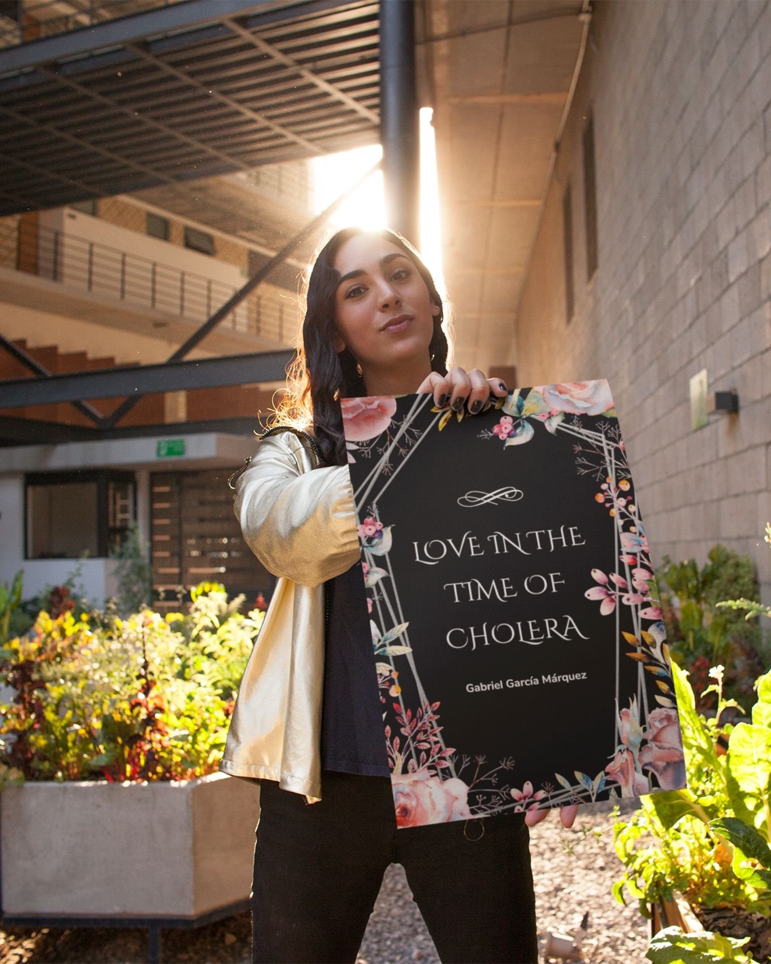 Love-in-the-time-of-cholera-gabriel-garcia-marquez-person-holding-poster-courtyard-musings-of-a-reader