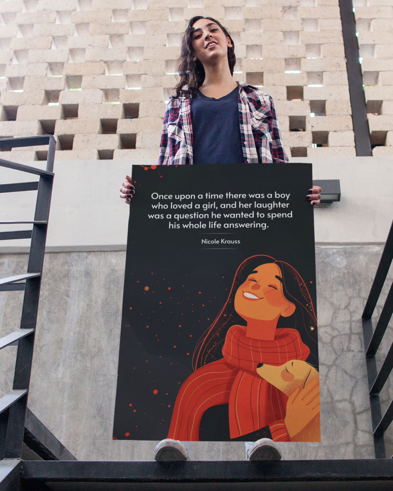 Once-upon-a-time-nicole-krauss-person-holding-poster-musings-of-a-reader