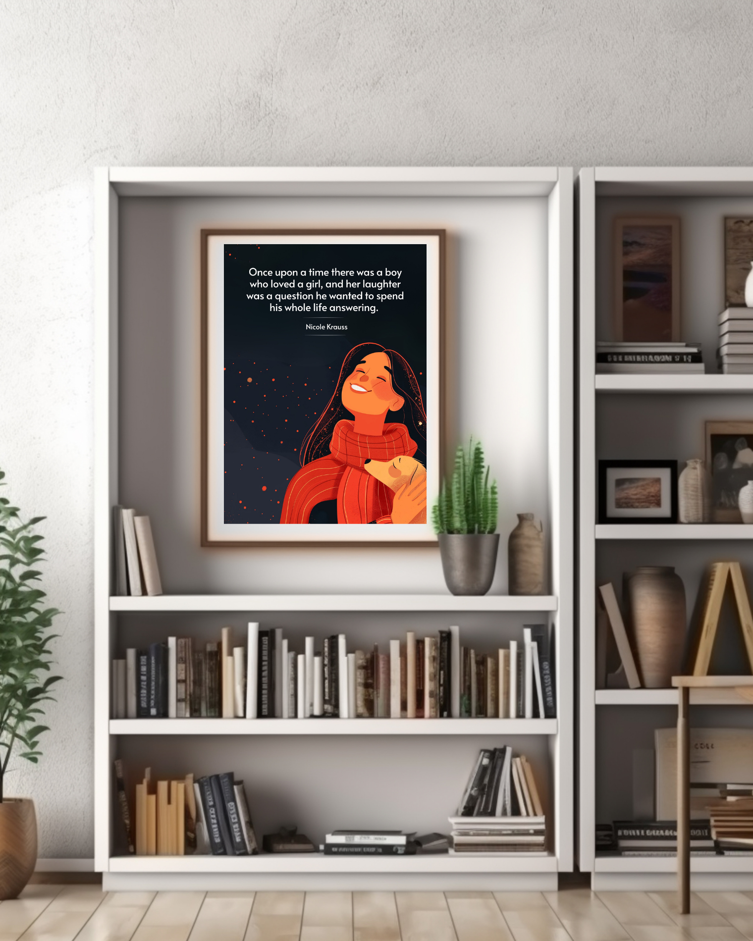 Once-upon-a-time-nicole-krauss-poster-on-bookshelf-musings-of-a-reader