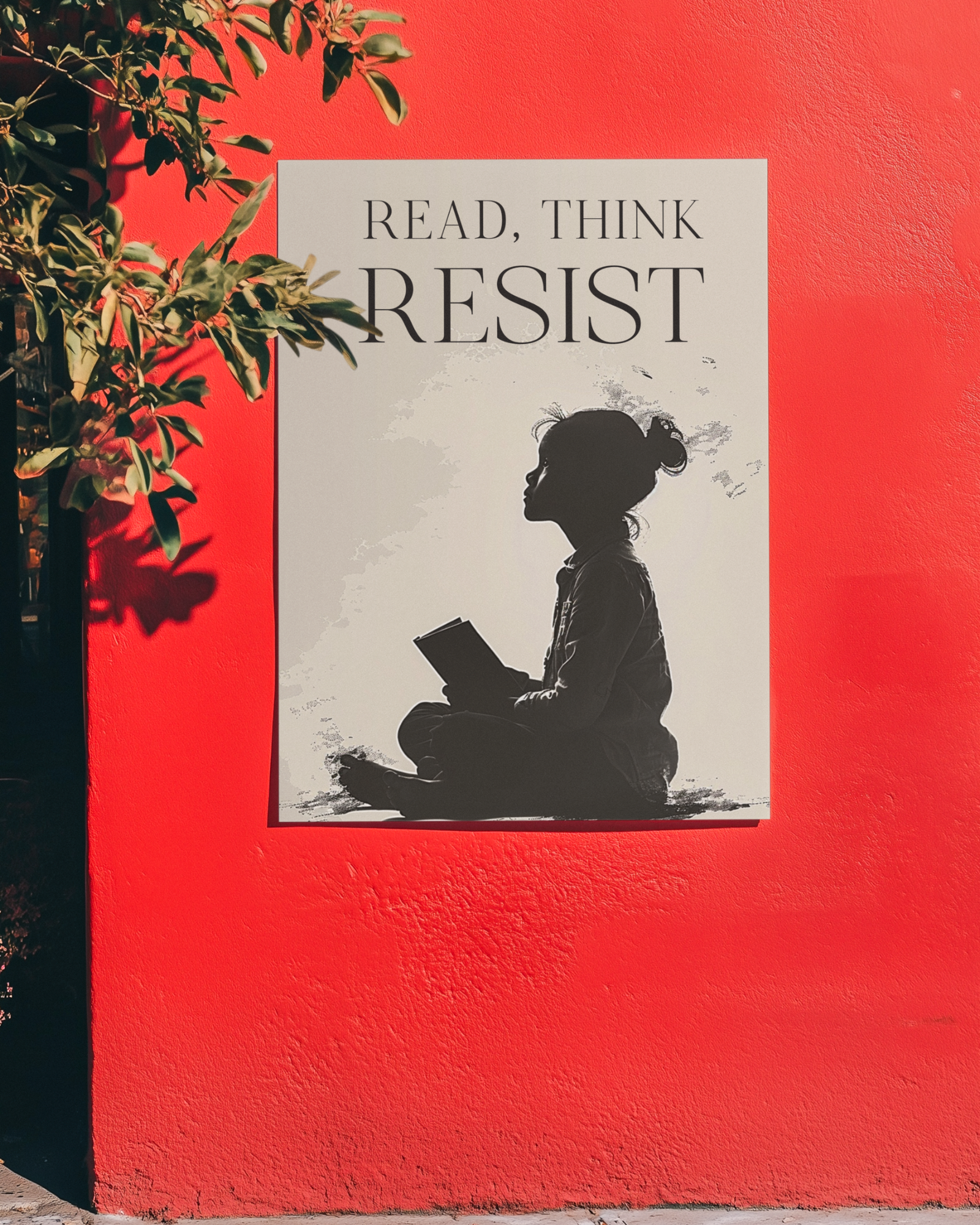Read-think-resist-poster-on-wall-musings-of-a-reader