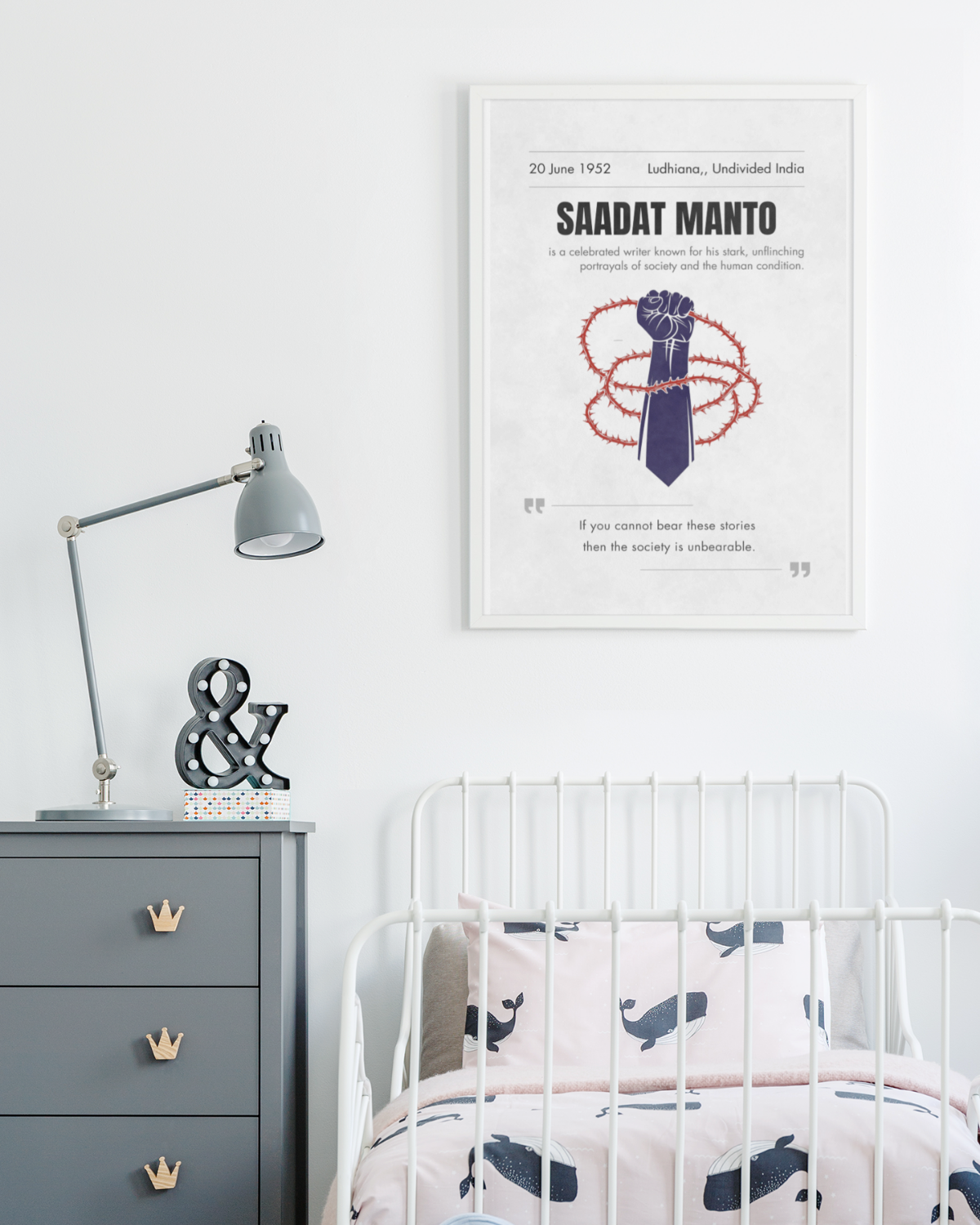 Saadat-hasan-manto-framed-poster-on-brick-wall-musings-of-a-reader