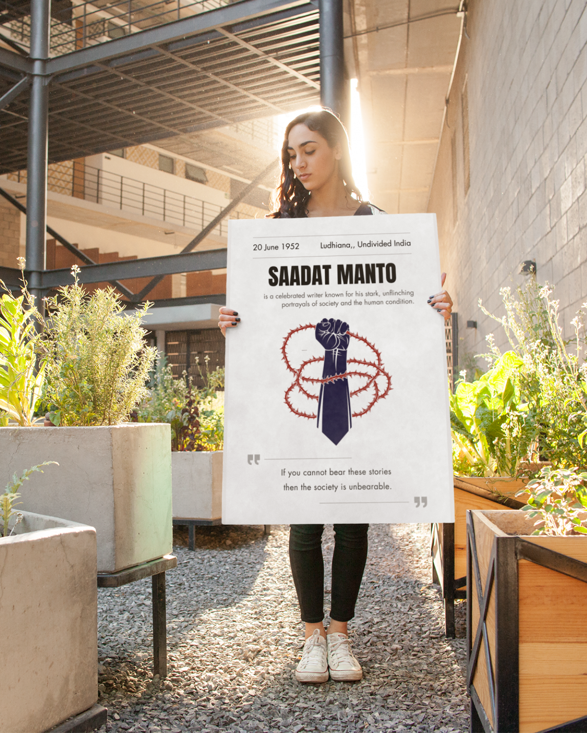 Saadat-hasan-manto-poster-garden-courtyard-musings-of-a-reader