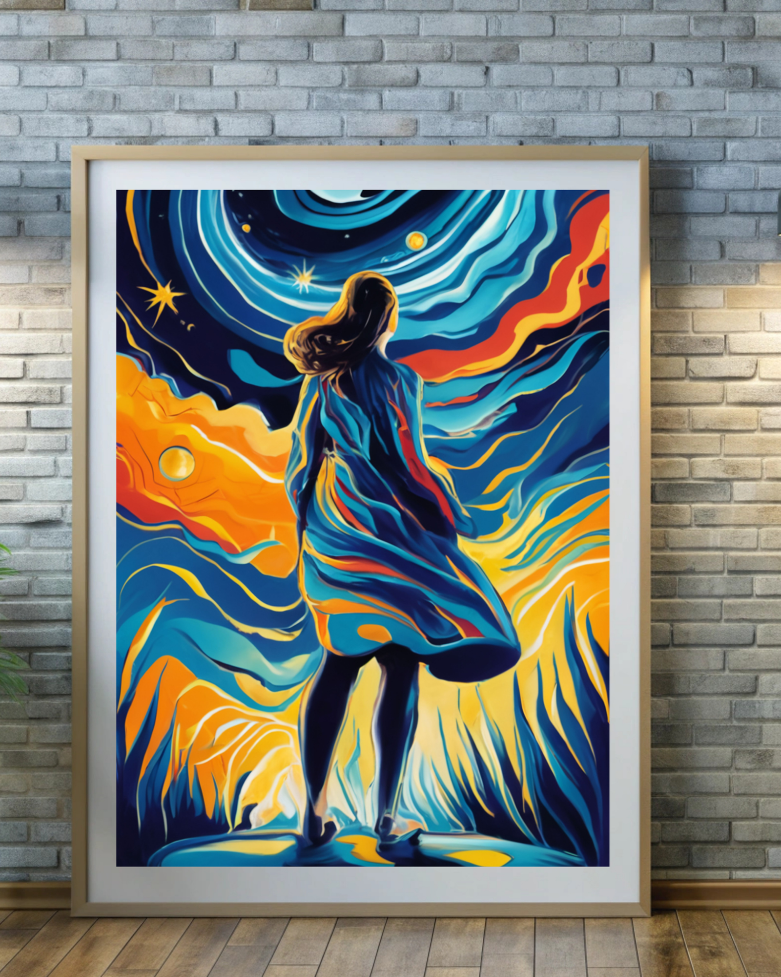 Starry-abstract-figure-poster-against-wall-musings-of-a-reader