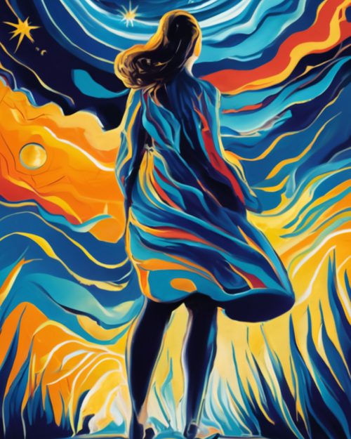 Starry Abstract Figure