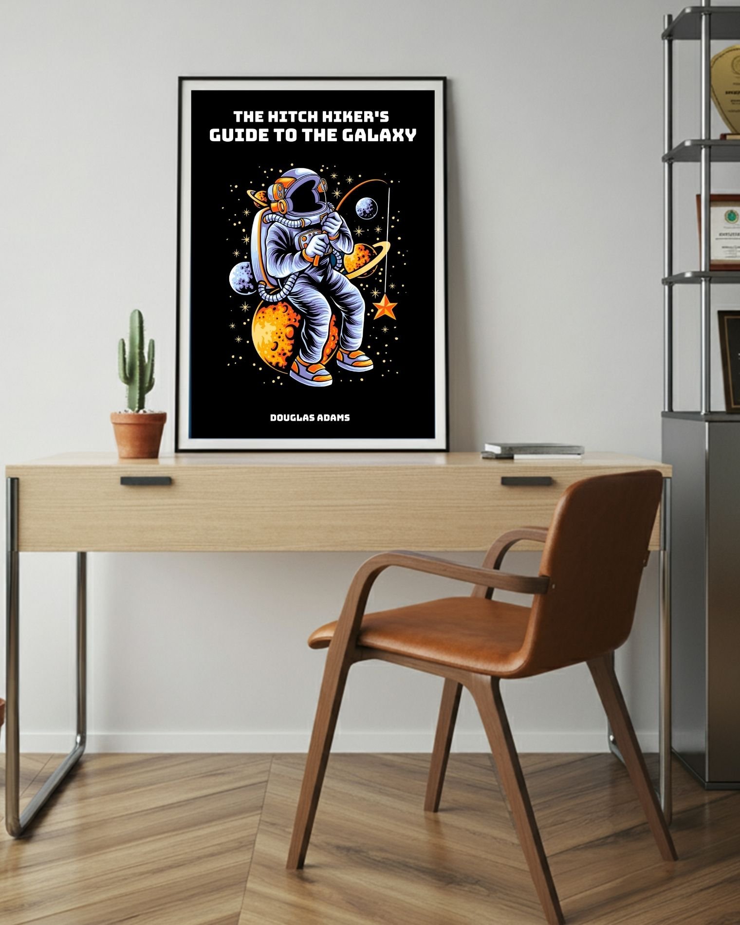 The-hitchhikers-guide-to-the-galaxy-douglas-adams-poster-on-table-musings-of-a-reader
