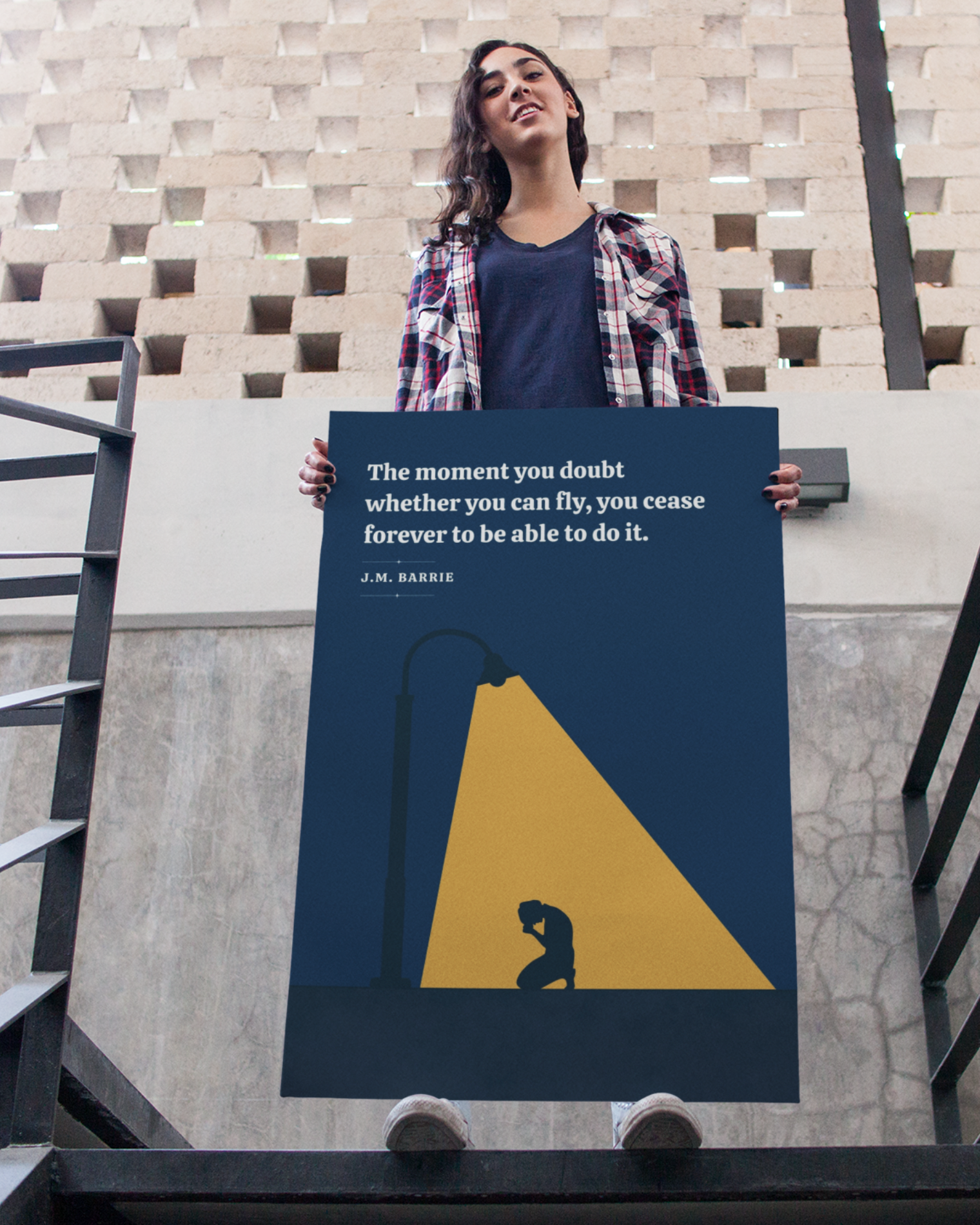 The-moment-you-doubt-j-m-barrie-person-holding-poster-musings-of-a-reader
