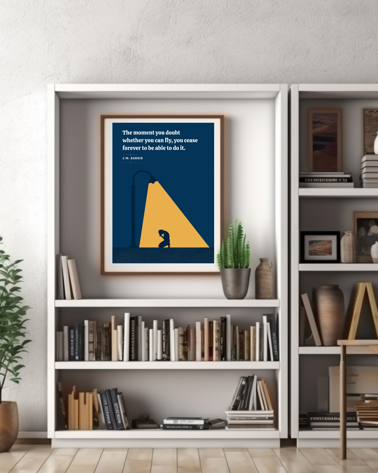 The-moment-you-doubt-j-m-barrie-poster-on-bookshelf-musings-of-a-reader