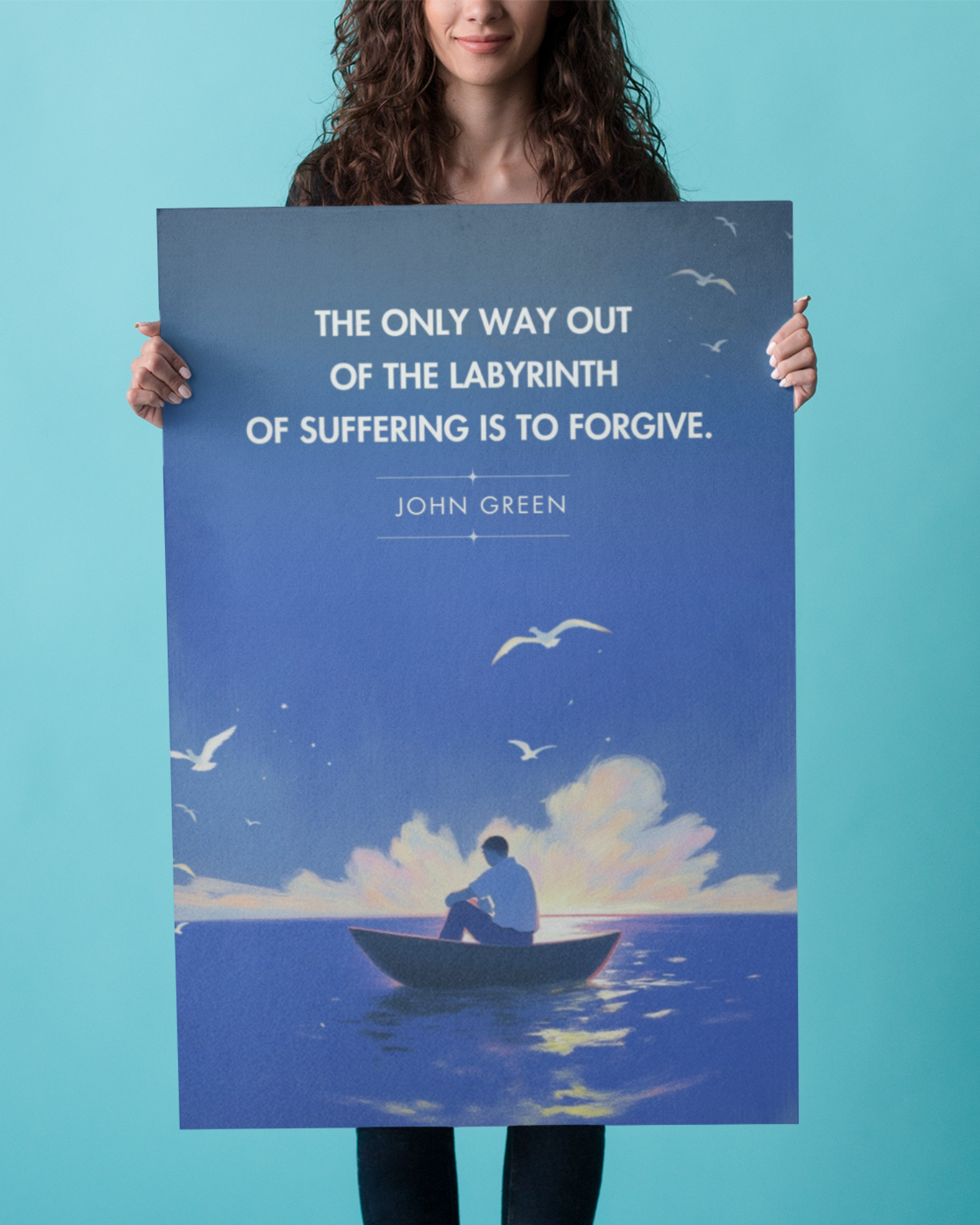 The-only-way-out-of-the-labyrinth-john-green-person-holding-poster-musings-of-a-reader