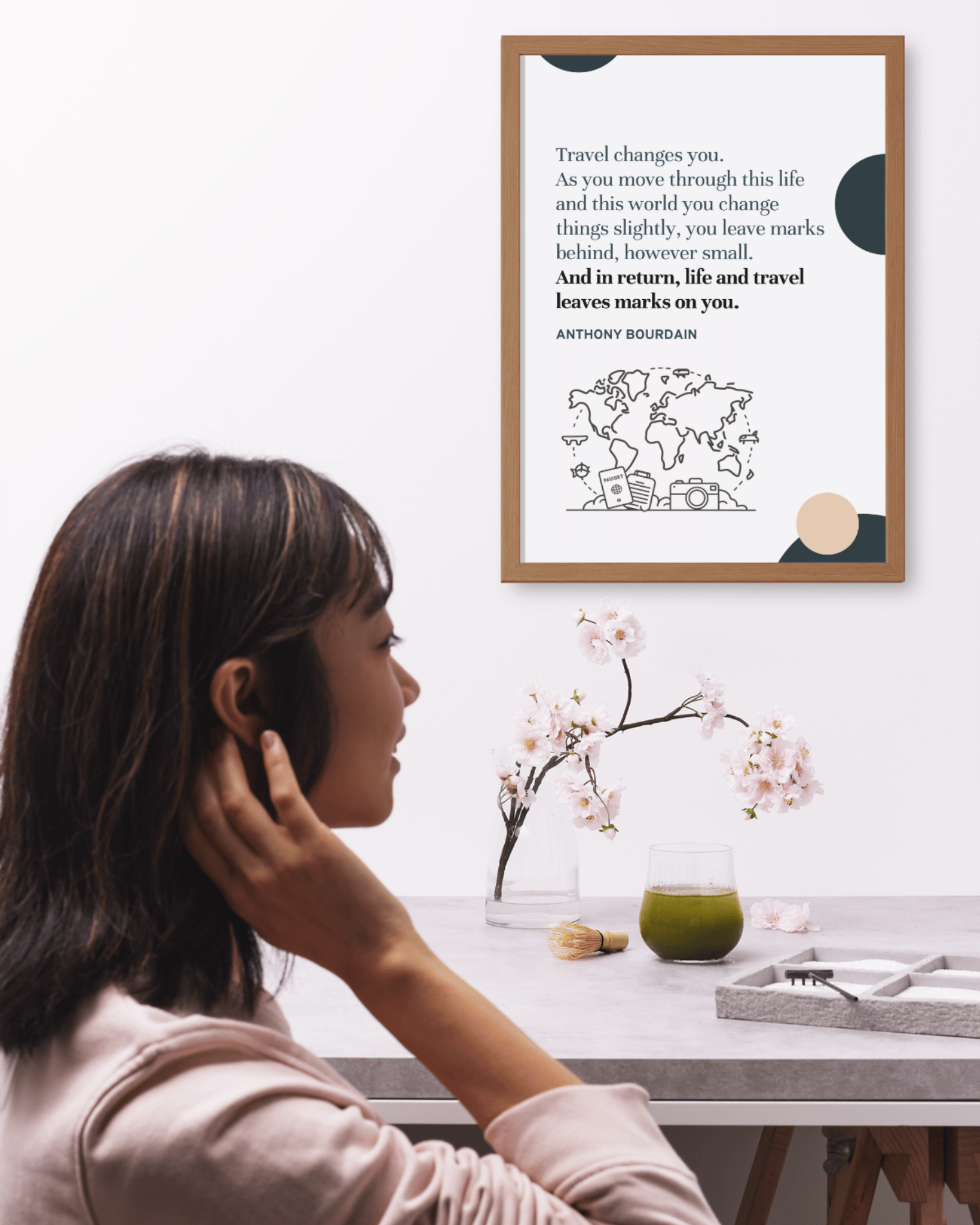 Travel-changes-you-anthony-bourdain-poster-in-interior-room-musings-of-a-reader