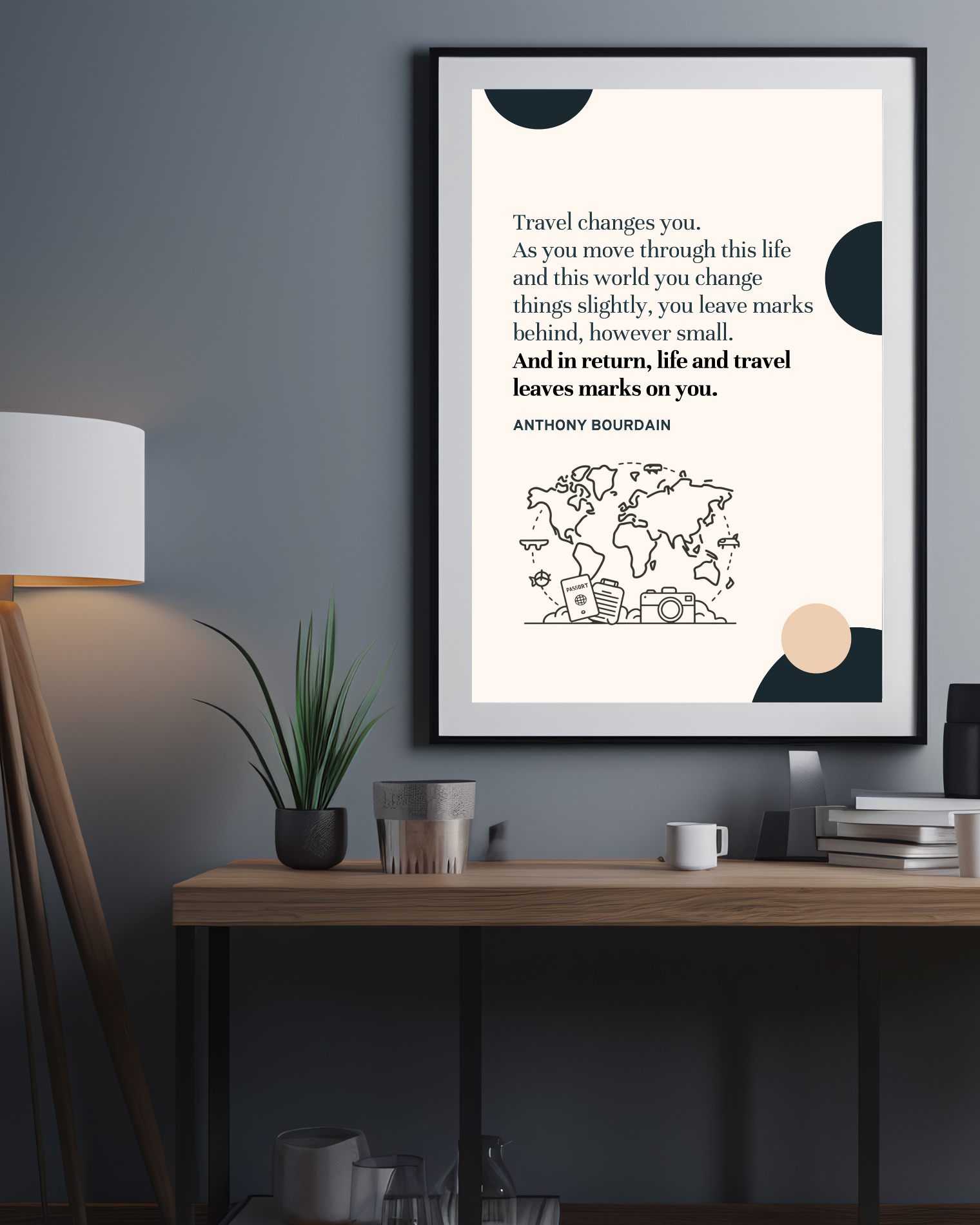 Travel-changes-you-anthony-bourdain-poster-on-wall-musings-of-a-reader