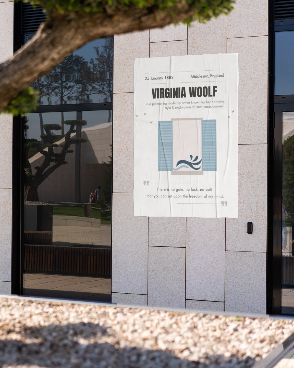 Virginia-woolf-poster-on-exterior-building-musings-of-a-reader