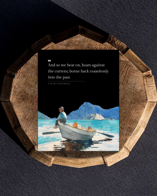 Boats Against the Current – F. Scott Fitzgerald