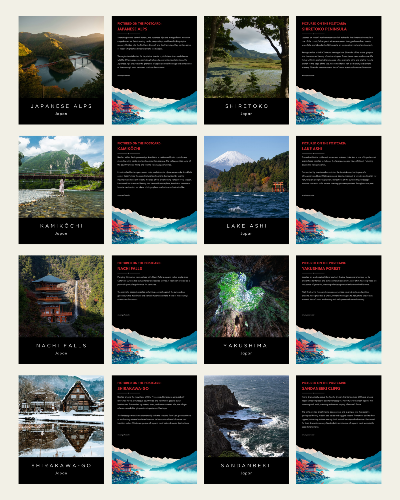 Japan-nature-postcard-set-grid-set-musings-of-a-reader
