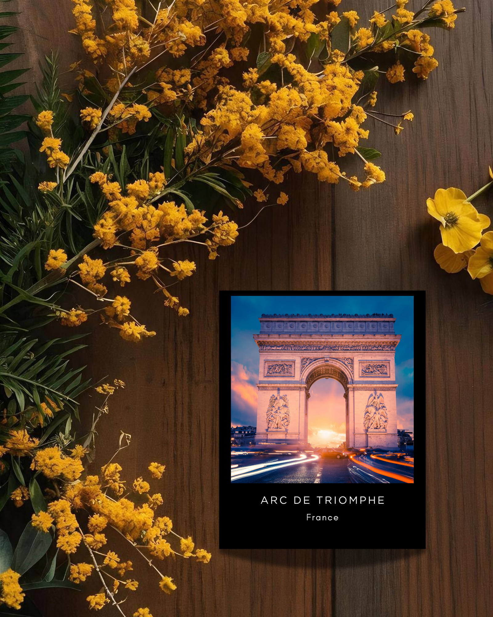 France-flowers-postcard-flatlay-landmarks-and-monuments-france-postcard-set-musings-of-a-reader