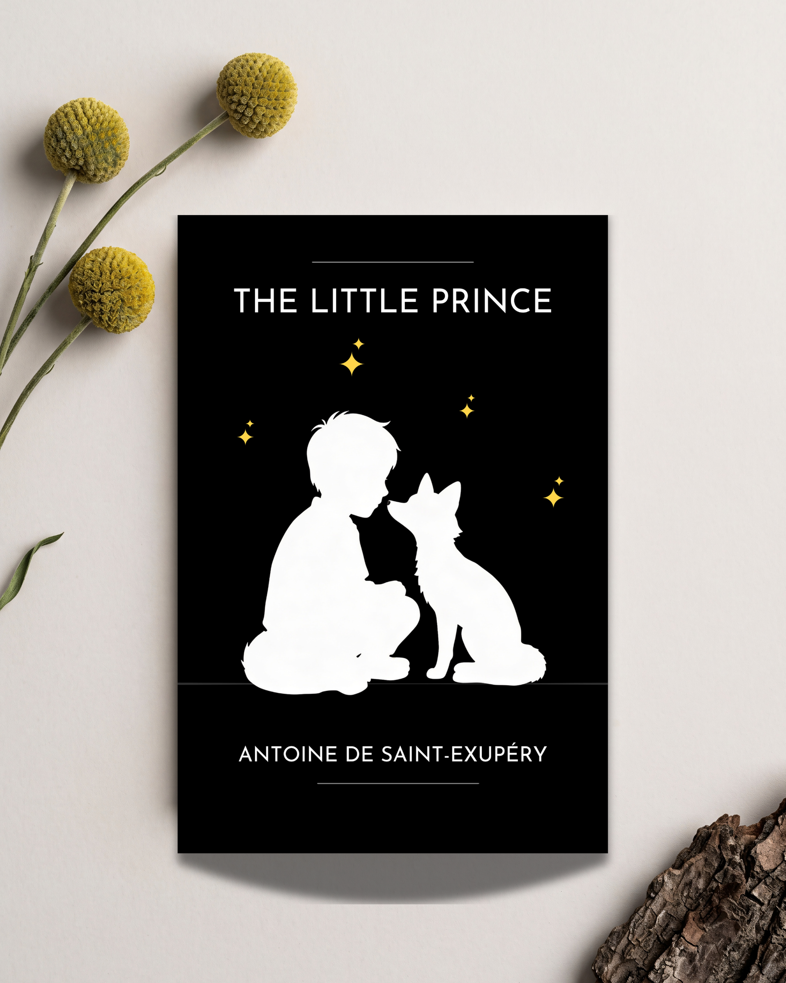 The-little-prince-postcard-front-view-flatlay-the-little-prince-postcard-musings-of-a-reader
