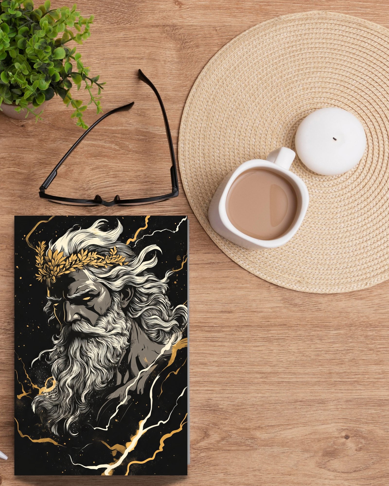 Zeus-postcard-front-table-product-mockup-zeus-postcard-musings-of-a-reader